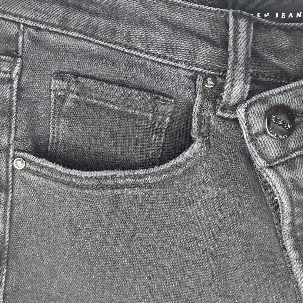 Risen Women's High Rise Crossover Girlfriend Jeans - Picture 7 of 11